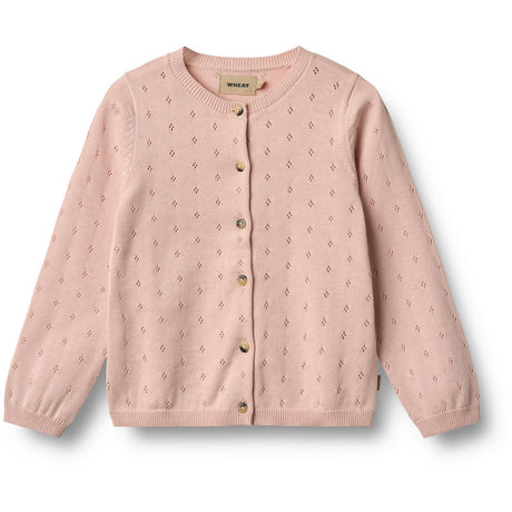 Wheat Powder Strikk Cardigan Maia