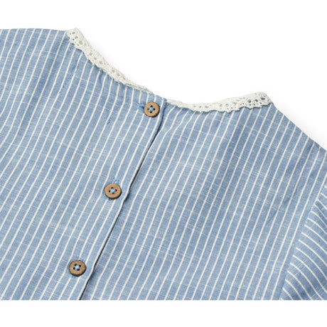 Wheat Blue Stripe Kjole S/S Elma