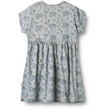 Wheat Blue Summer Flowers Jersey Kjole S/S Emilie