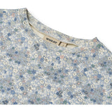 Wheat Blue Summer Flowers Jersey Kjole S/S Emilie