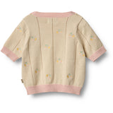 Wheat Sandshell Strikk Topp S/S Malvina