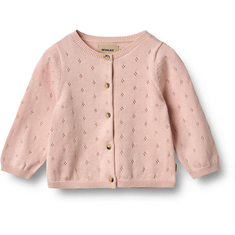 Wheat Powder Strikk Cardigan Maia