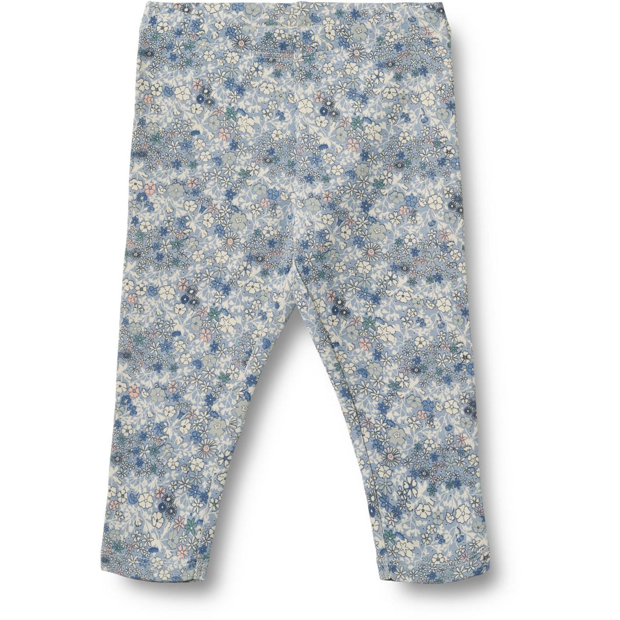 Wheat Blue Summer Flowers Jersey Leggings Jules