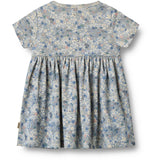 Wheat Blue Summer Flowers Jersey Kjole S/S Nova