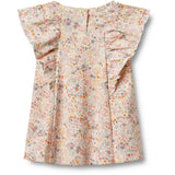 Wheat Bright Flowers Jersey Kjole Ruffle Shirley