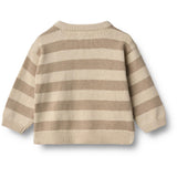 Wheat Beige Stripe Strikk Pullover Morgan