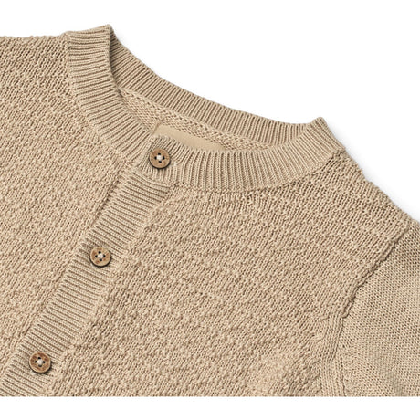 Wheat Soft Sand Strikk Cardigan Bjørn