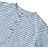 Wheat Blue Stripe Skjorte Bjørk