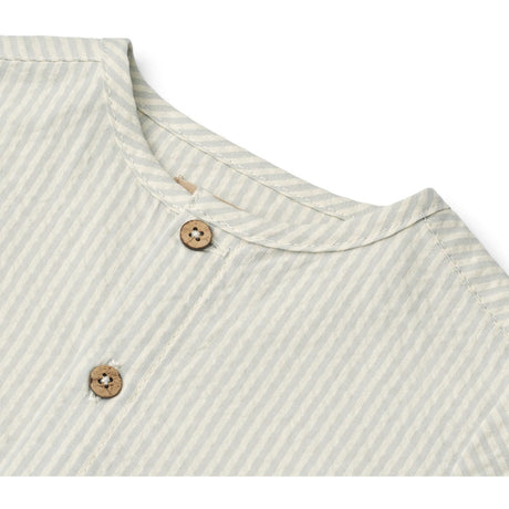Wheat Summer Blue Stripe Skjorte Shelby