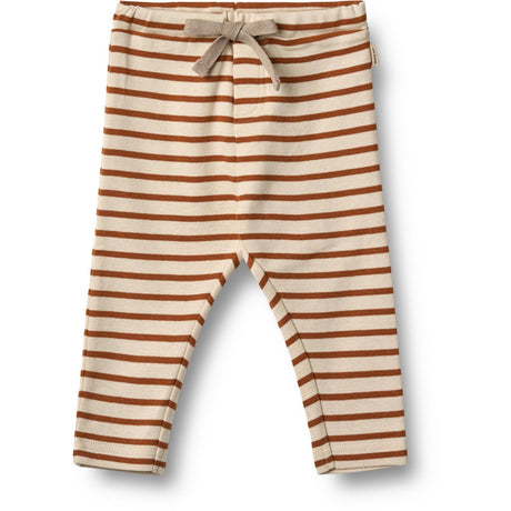Wheat Warm Caramel Stripe Jersey Bukser Manfred