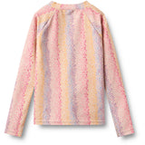 Wheat Multi Rainbow Swim T-Skjorte L/S Zip Ada
