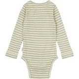 Petit Piao Granite Green/Dark Off White Body L/S Modal Striped