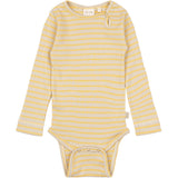 Petit Piao Yellow Sun/Dark Off White Body L/S Modal Striped