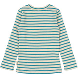 Petit Piao Turquise /Dark Off White Bluse Modal Striped