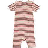 Petit Piao Light Berry/Dark Off White Sommerdress S/S Modal Striped