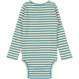 Petit Piao Turquise /Dark Off White Body L/S Modal Striped
