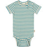 Petit Piao Turquise /Dark Off White Body S/S Modal Striped