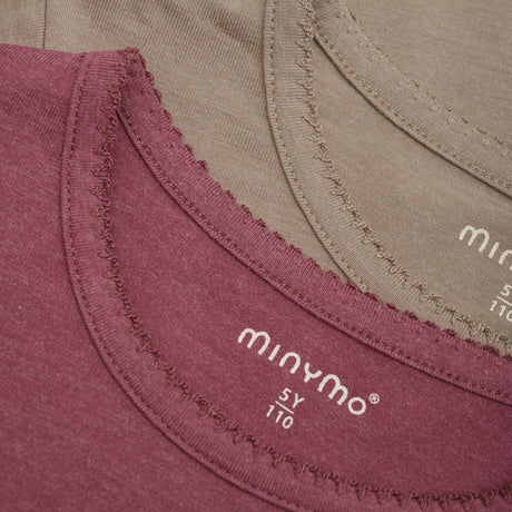 Minymo Apple Butter Basic 35 Bluse 2-pakning