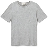 Sofie Schnoor Grey Mel Nataliasy Rib T-Skjorte