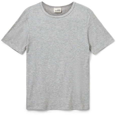 Sofie Schnoor Grey Mel Nataliasy Rib T-Skjorte