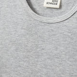 Sofie Schnoor Grey Mel Nataliasy Rib T-Skjorte