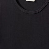 Sofie Schnoor Black Nataliasy Rib T-Skjorte