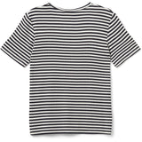 Sofie Schnoor Black Striped Nataliasy Rib T-Skjorte