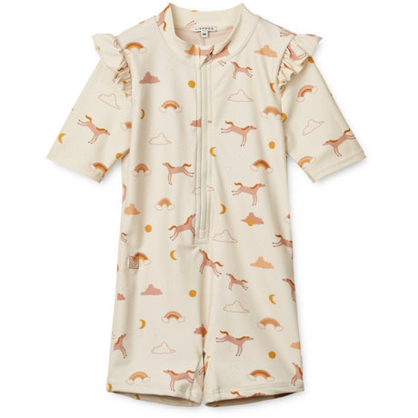 LIEWOOD Dream / Ecru Amel Printed Swim Buksedrakt