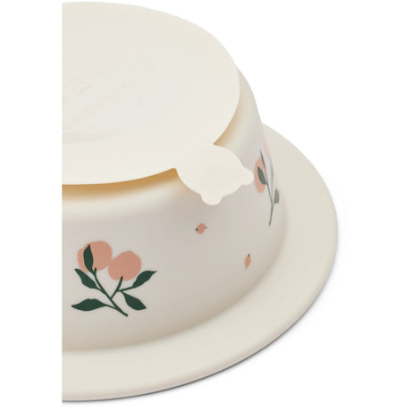 LIEWOOD Peach / Sea Shell Peony Printed Suction Bowl 2-Pakning