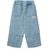 LIEWOOD Peach / Lys Blue Denim Cesar Printed Denim Bukser