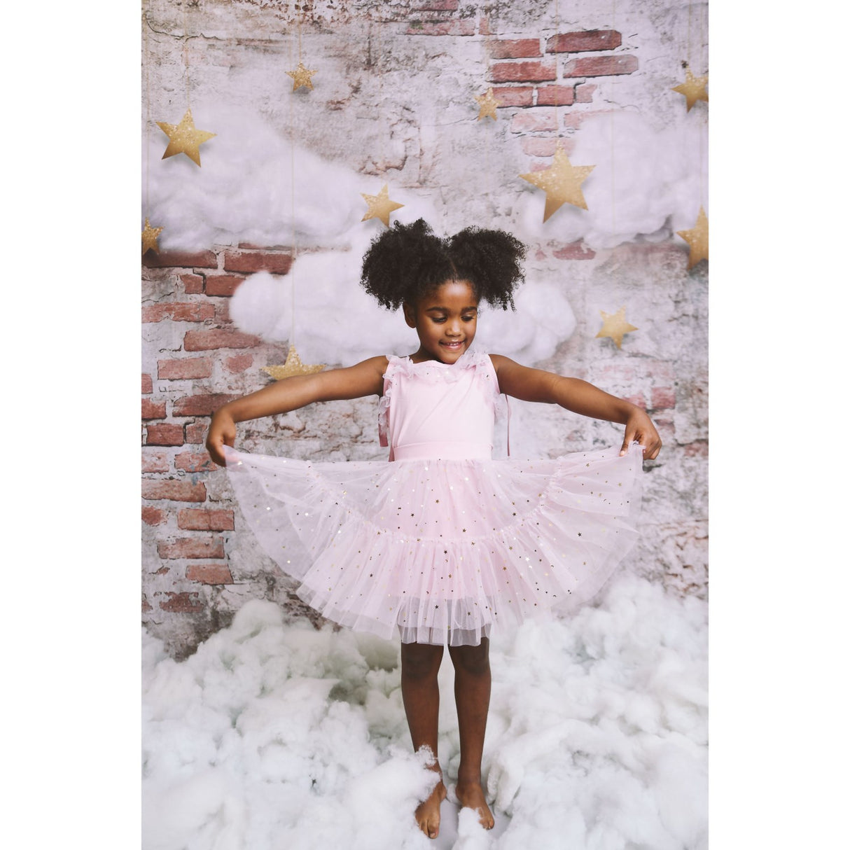 Dolly by Le Petit Tom Stars & Moon Tulle Tutu Skjørt Dusty Violet