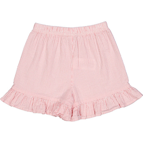 Müsli Balsam Cream/ Bubblegum Seersucker Stripe Frill Shorts