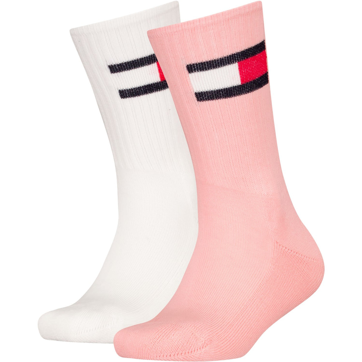 Tommy Hilfiger Soft Pink Kids Strømper 2-Pakning Flag