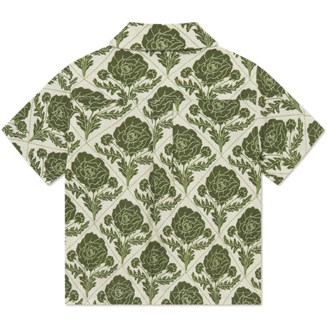 Les Deux Kids Vintage Green/Ivory Lesley Flower Tile AOP Skjorte