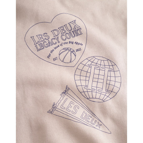 Les Deux Kids Light Sand Atlas Glidelås Hettegenser