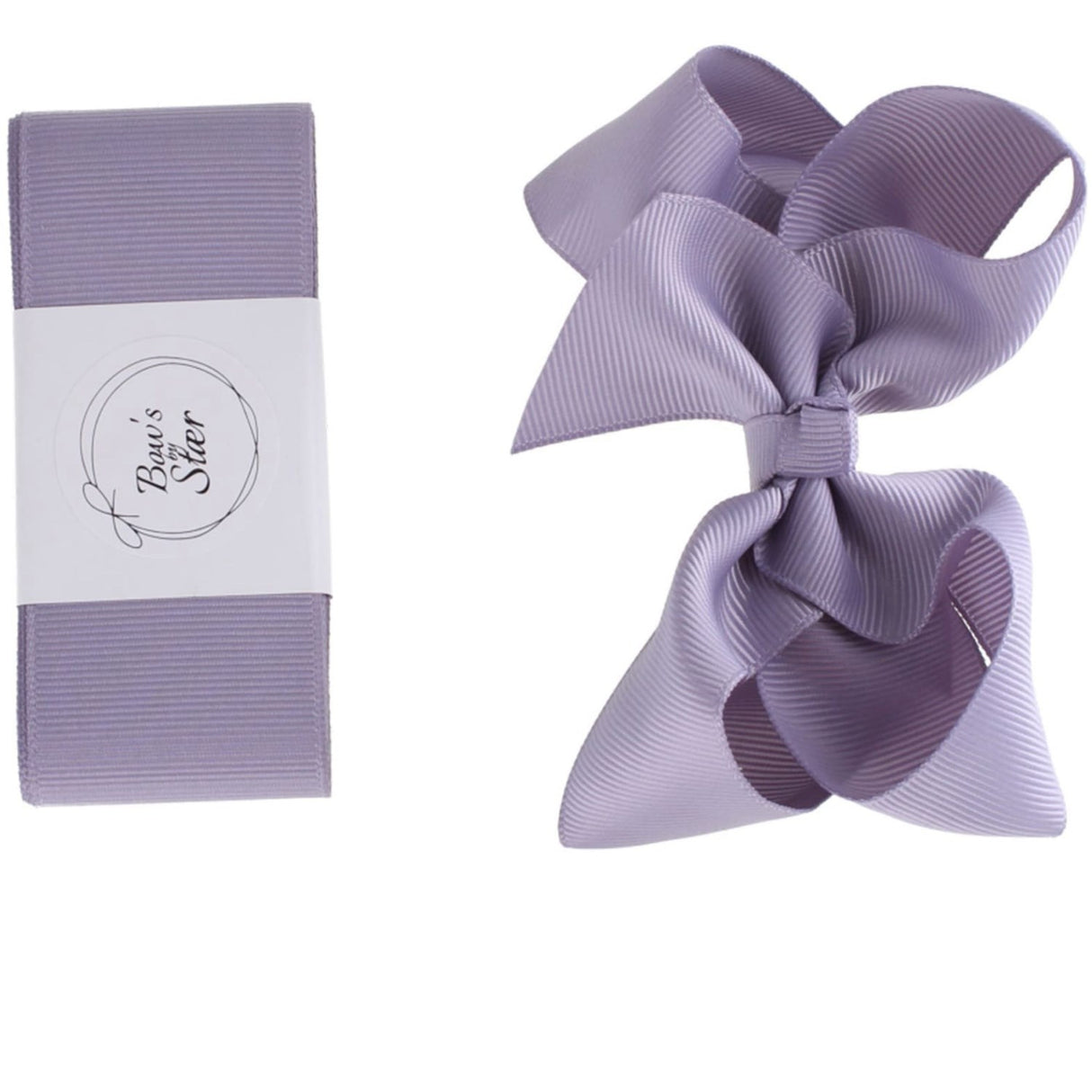 Bow's by Stær dåpsbånd m. Sløyfe - Dusty Purple