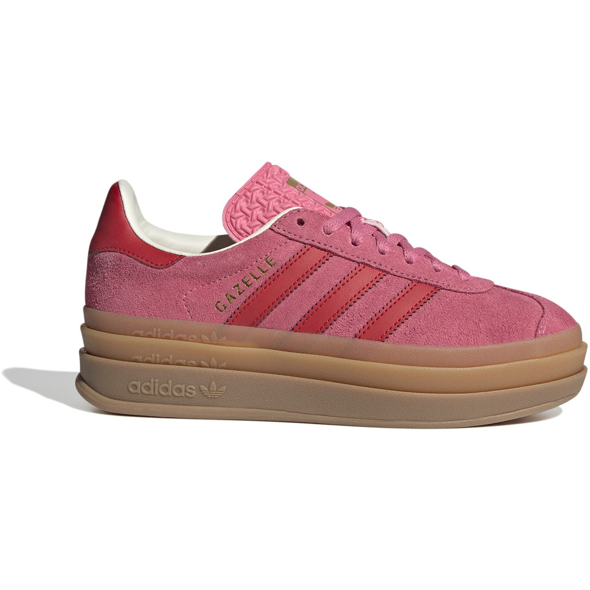 adidas Originals Rose Tone/Better Scarlet/Cream White Gazelle Bold J Sneakers