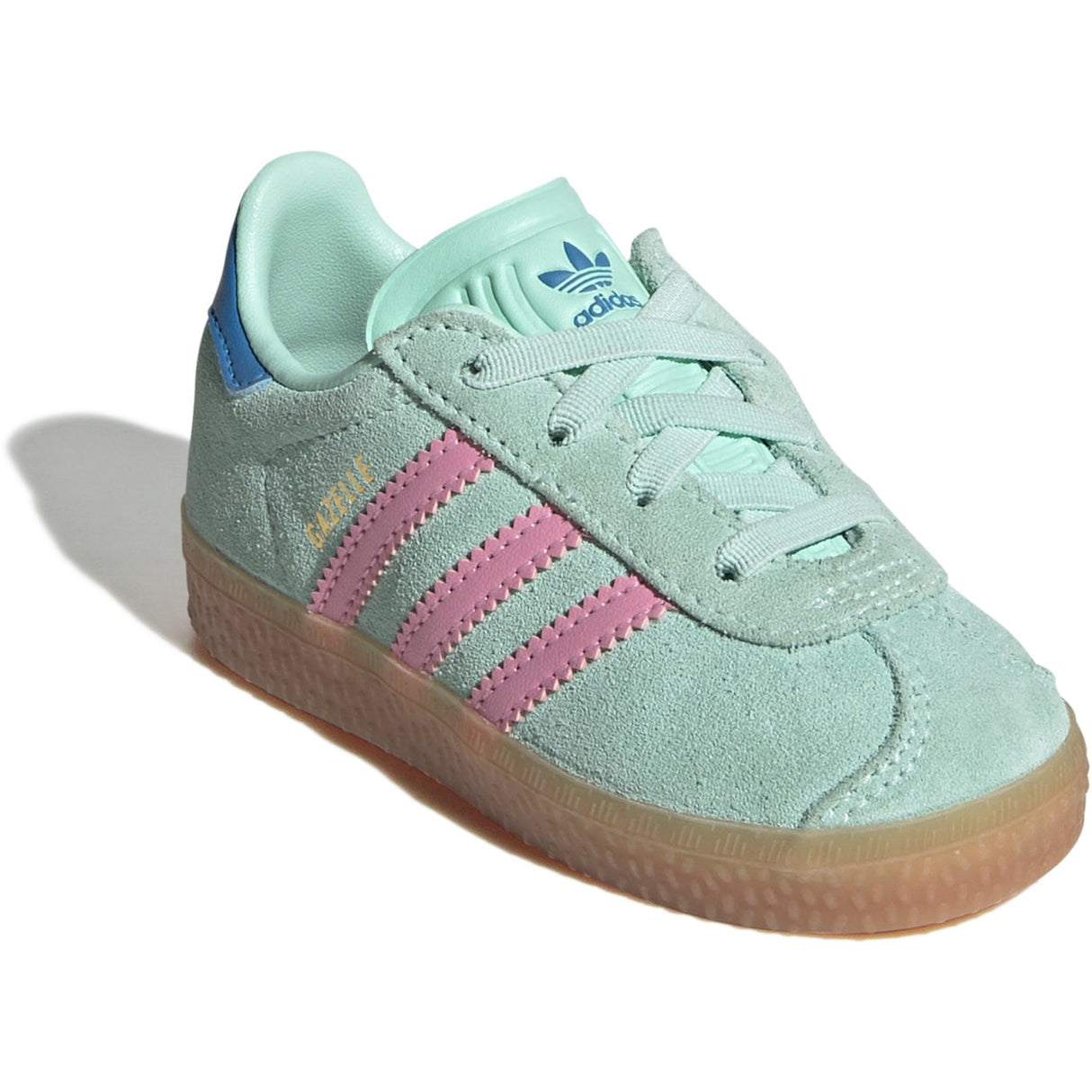 adidas Originals Clear Mint/Bliss Pink/Bright Blue Gazelle Cf El I Sneakers