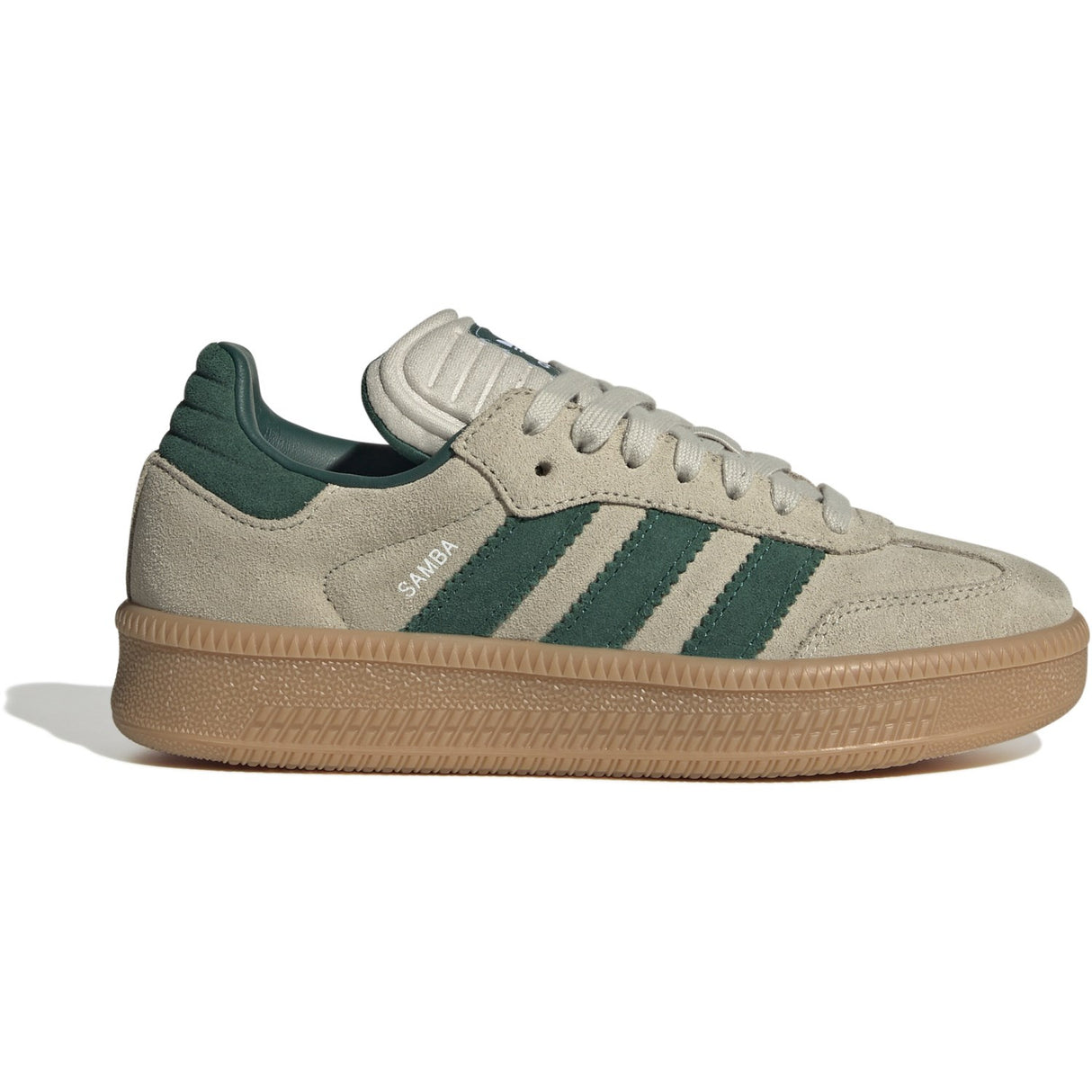 adidas Originals Putty Grey/Collegiate Green/Gum 3 Samba Xlg J Sneakers