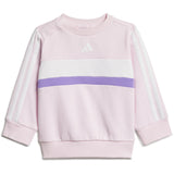 adidas Originals Clear Pink/White/Violet Fusion I 3S Tib Fl Joggedress