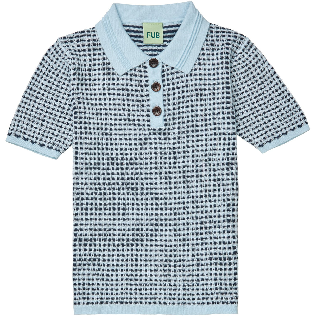 FUB Light blue/dark navy Polo T-shirt