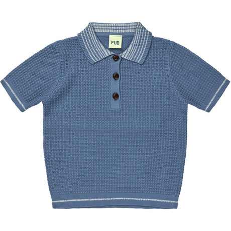FUB washed indigo Structure Polo