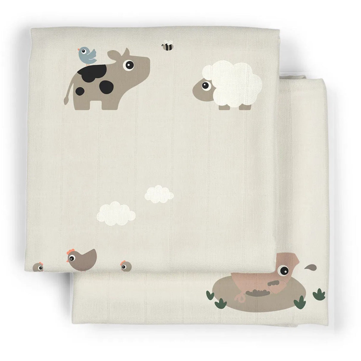 DonebyDeer Sandstoff Ble 2 stk. Liten gård