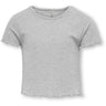 kids ONLY Light Grey Melange Nella O-Neck Topp Noos