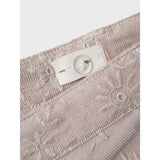 Lil'Atelier Etherea Rose Wide Corduroy Bine Bukser