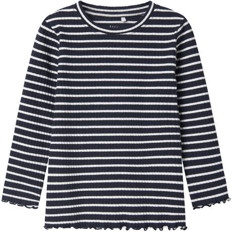 Name It Bright White Dark Sapphire Vemma Slim Bluse