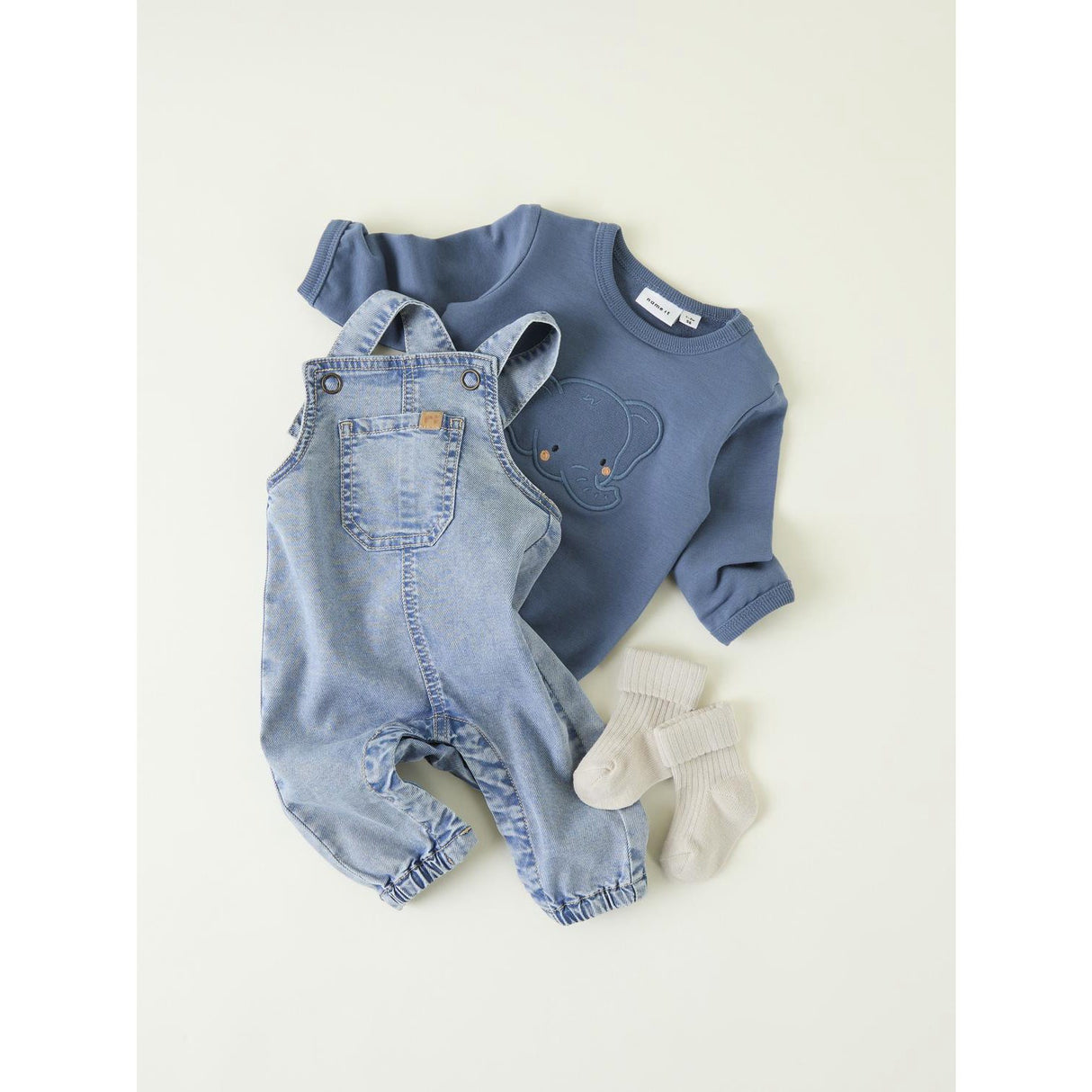 Name It Medium Blue Denim Alvin Baggy Denim Overall