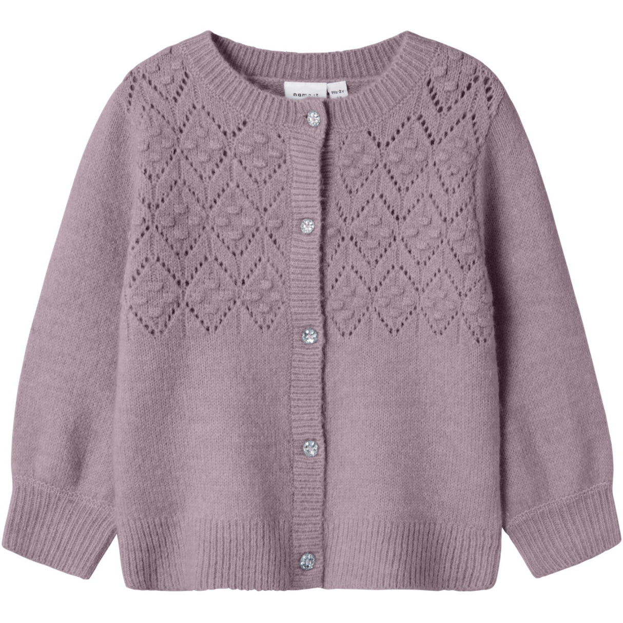 Name It Elderberry Batrille Strikk Cardigan