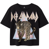Name It Black Jikki Def Leppard T-Shirt