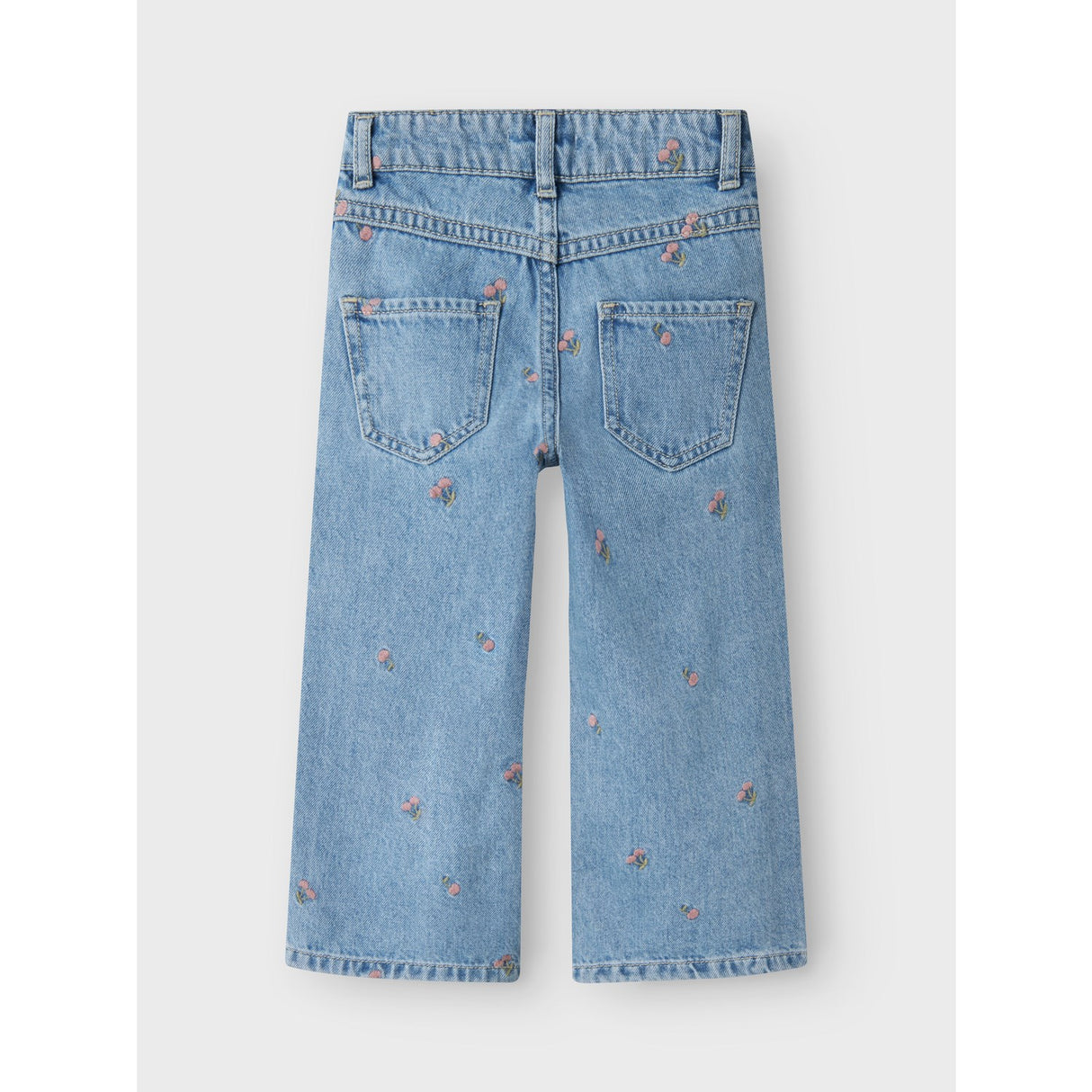 Name It Lys Blue Denim Rose Wide Jeans